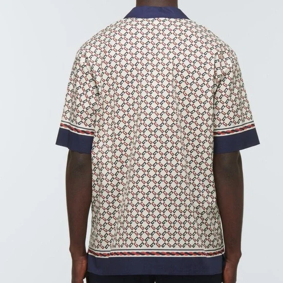 Gucci Button Down Shirt with Geometric Pattern - Picture 3 of 11